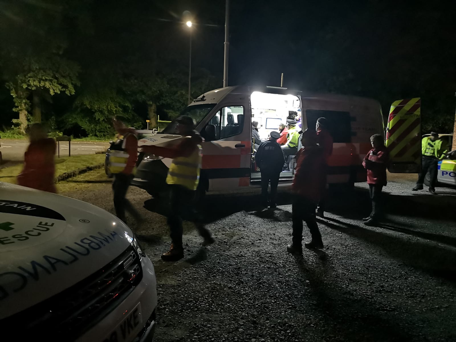 Callout for missing person near Carronbridge, Thornhill Moffat